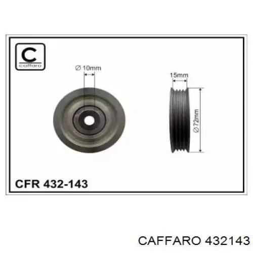 Натяжний ролик Caffaro 432143 ціна, від 20.86 USD