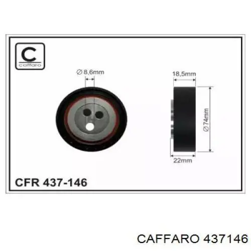 Натягувач приводного ременя Caffaro 437146 ціна, від 18.63 USD