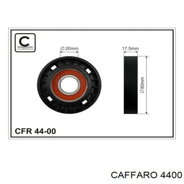 4400F Caffaro ролик приводного ременя, паразитний