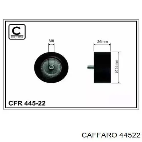 Купити 44522 Caffaro Ролик приводного ременя, паразитний