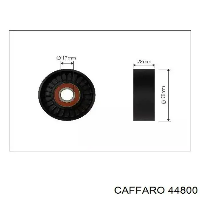 Купити 44800 Caffaro Натяжний ролик