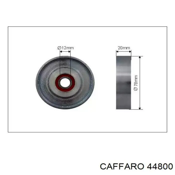 44800 Caffaro ролик натягувача приводного ременя