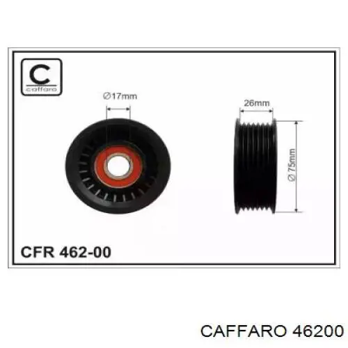 Натяжний ролик Caffaro 46200 ціна, від 10.05 USD