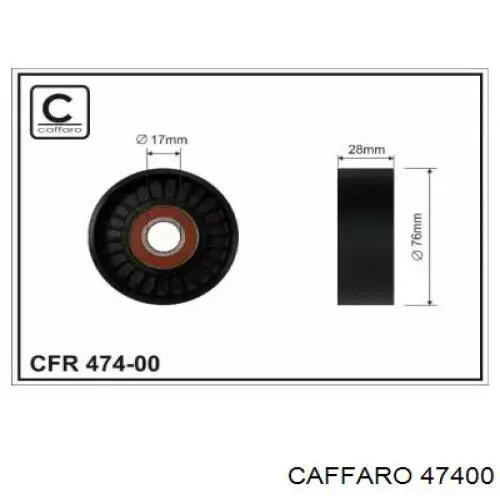 47400 Caffaro Ролик натяжителя ременя агрегатів