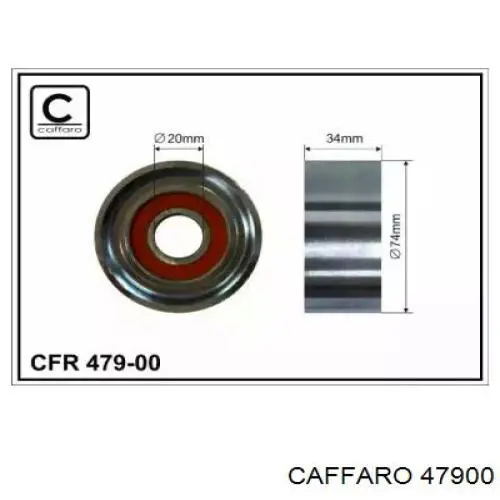 Натяжний ролик Caffaro 47900 ціна, від 25.59 USD