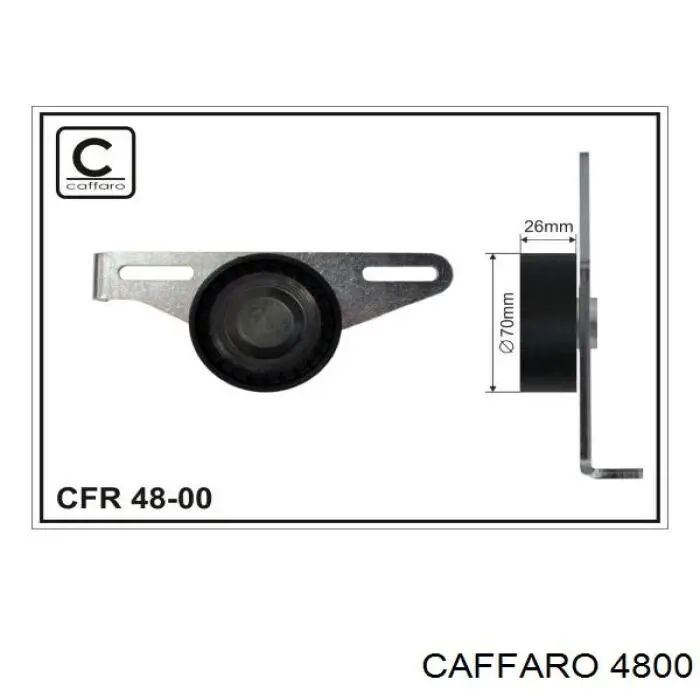 4800 Caffaro ролик натягувача приводного ременя