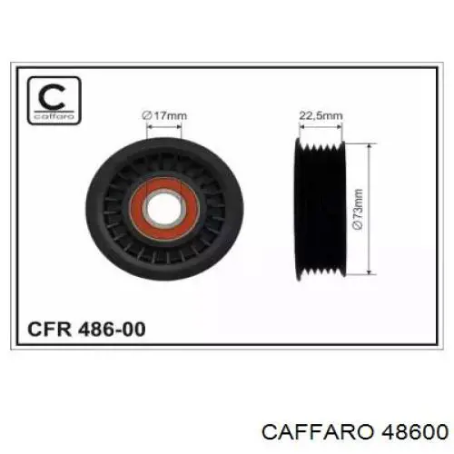 CFR48600 Caffaro ролик натягувача ременя грм
