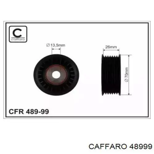 Ролик приводного ременя, паразитний Caffaro 48999 ціна, від 11.05 USD