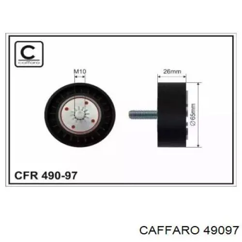 Ролик приводного ременя, паразитний Caffaro 49097 ціна, від 16.25 USD
