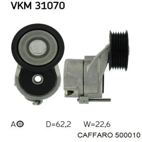 CFR500010 Caffaro ролик натягувача приводного ременя