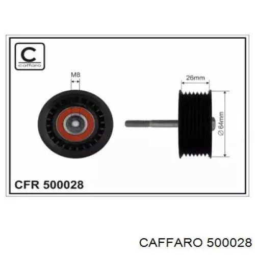 Купити 500028 Caffaro Ролик паразитний ГРМ