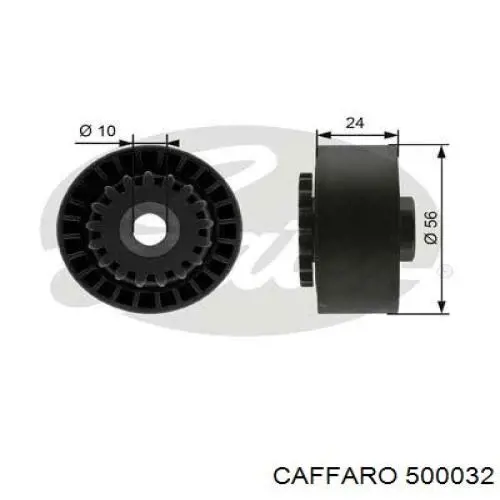 500032 Caffaro ролик натягувача приводного ременя
