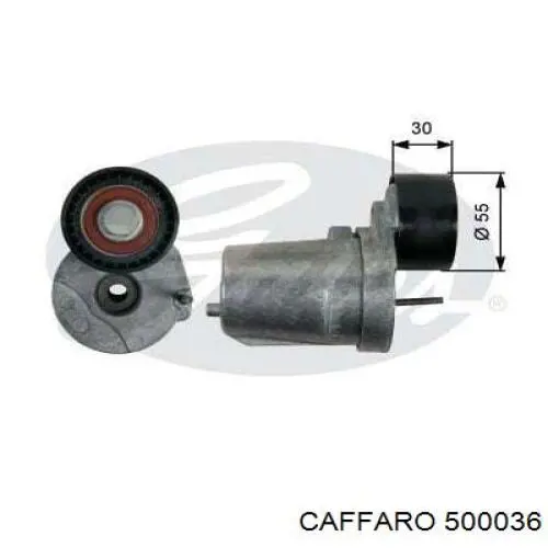500036 Caffaro ролик натягувача приводного ременя