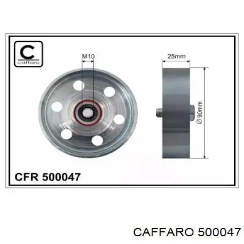 Натяжний ролик Caffaro 500047 ціна, від 17.06 USD