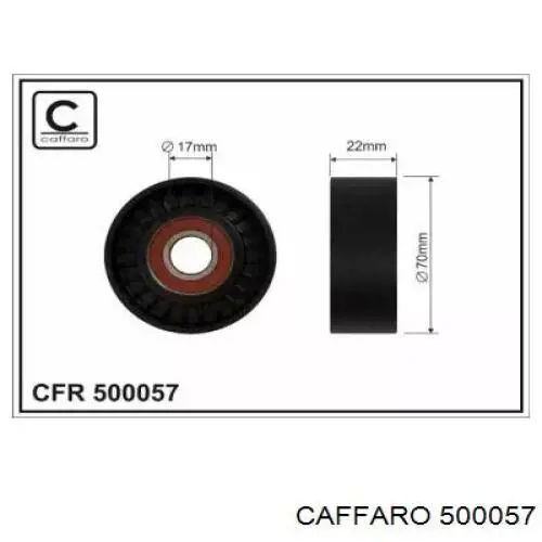 Натяжний ролик Caffaro 500057 ціна, від 8.87 USD