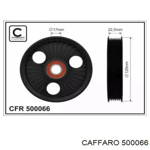 500066 Caffaro ролик приводного ременя, паразитний