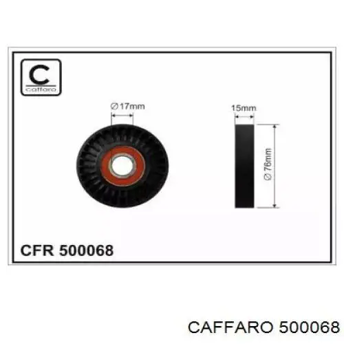Натяжний ролик Caffaro 500068 ціна, від 9.69 USD