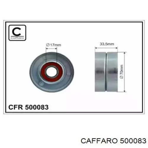 Купити 500083 Caffaro Натяжний ролик