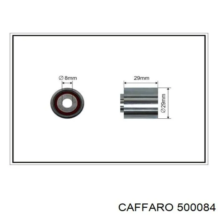 CFR500084 Caffaro ролик натягувача приводного ременя