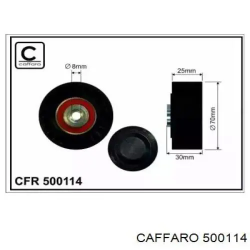 Купити 121 Caffaro Ролик приводного ременя, паразитний