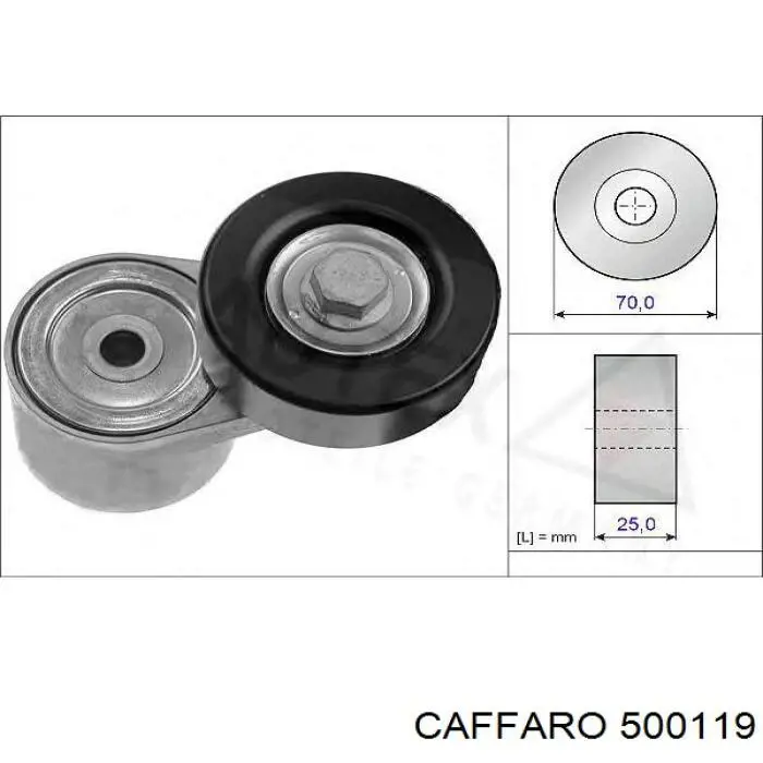Натяжний ролик Caffaro 500119 ціна, від 10.64 USD