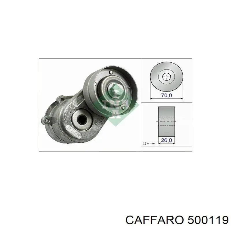 Купити 500119 Caffaro Натяжний ролик