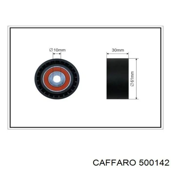 500142 Caffaro ролик ременя грм, паразитний