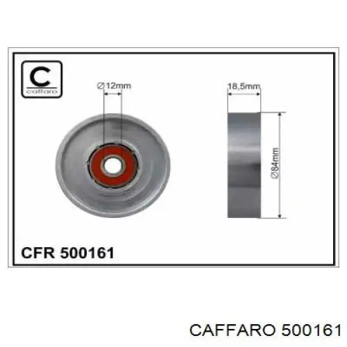 Ролик приводного ременя, паразитний Caffaro 500161 ціна, від 17.52 USD