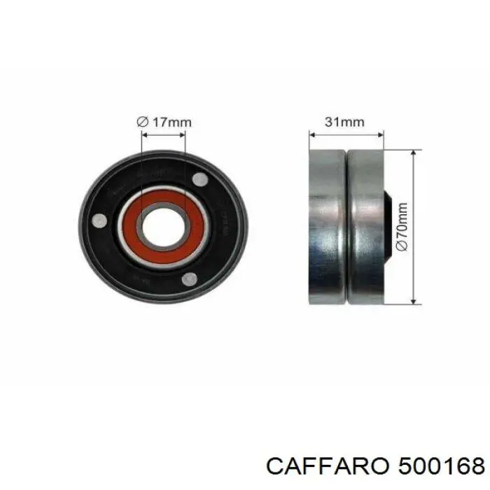 Натяжний ролик Caffaro 500168 ціна, від 12.70 USD