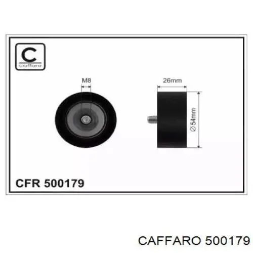 500179 Caffaro ролик приводного ременя, паразитний