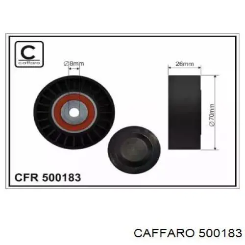 Купити 500183 Caffaro Натяжний ролик