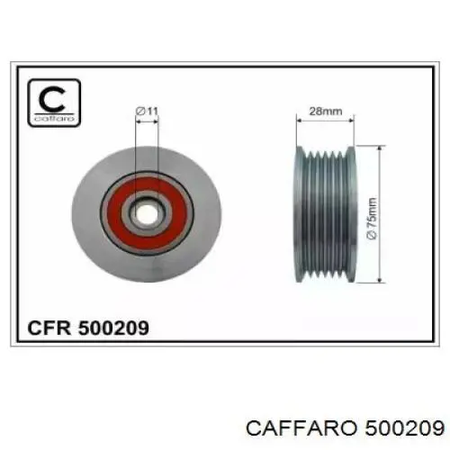 Ролик приводного ременя, паразитний Caffaro 500209 ціна, від 27.26 USD