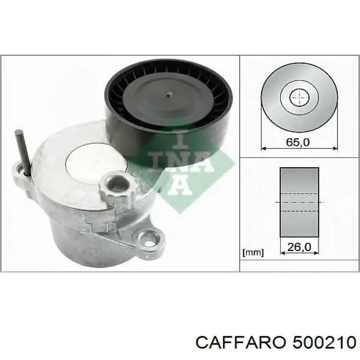 500210 Caffaro ролик натягувача приводного ременя