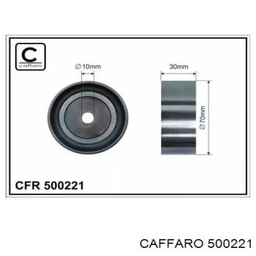 500221 Caffaro ролик приводного ременя, паразитний