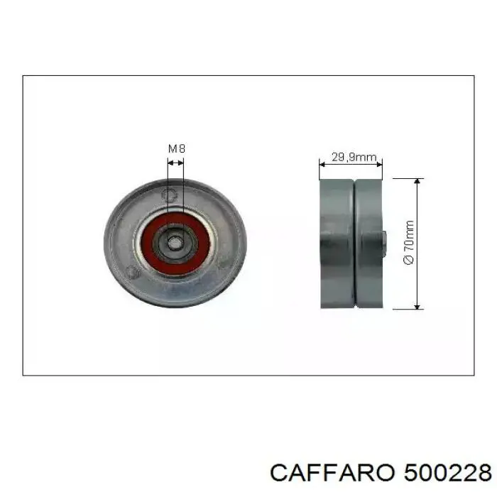 Натяжний ролик Caffaro 500228 ціна, від 9.66 USD