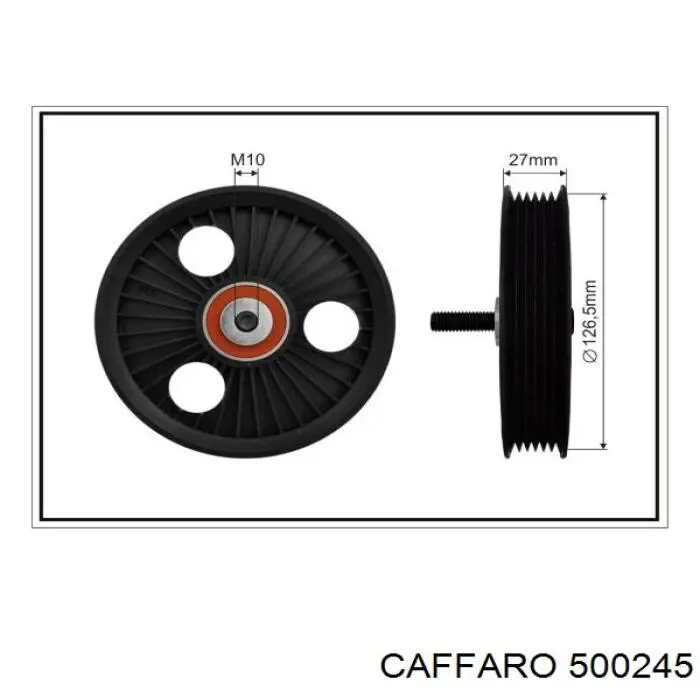 500245 Caffaro ролик приводного ременя, паразитний