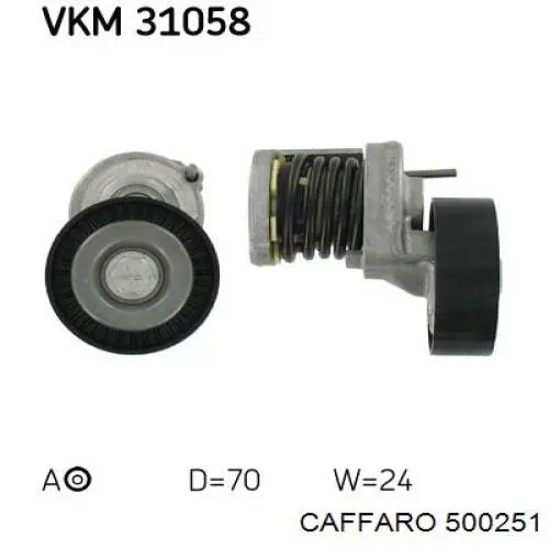 CX6091 CX/Complex Ролик натяжителя ременя агрегатів