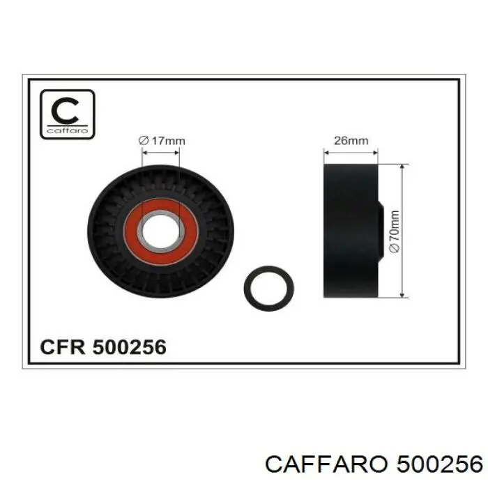 Натяжний ролик Caffaro 500256 ціна, від 8.34 USD