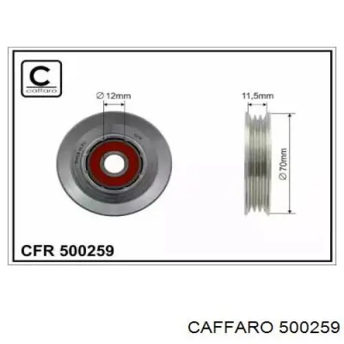 Натяжний ролик Caffaro 500259 ціна, від 18.64 USD