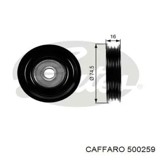 Натяжний ролик 500259 Caffaro