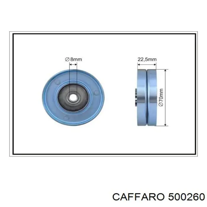 500260 Caffaro ролик натягувача приводного ременя