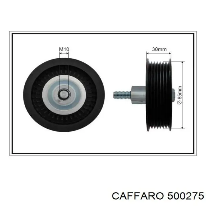 Ролик приводного ременя, паразитний Caffaro 500275 ціна, від 15.17 USD