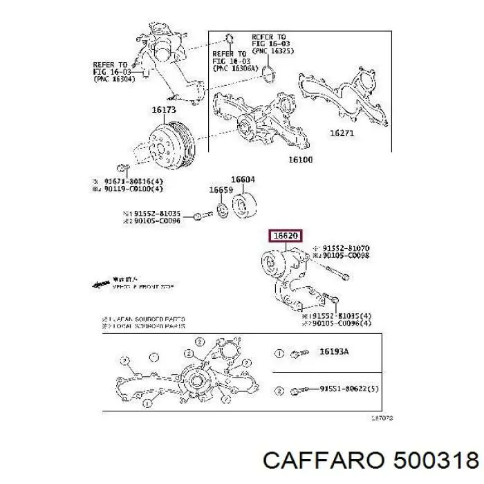 Натяжний ролик Caffaro 500318 ціна, від 25.65 USD