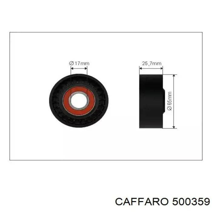 Натяжний ролик Caffaro 500359 ціна, від 8.90 USD