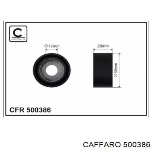 Ролик приводного ременя, паразитний Caffaro 500386 ціна, від 11.21 USD