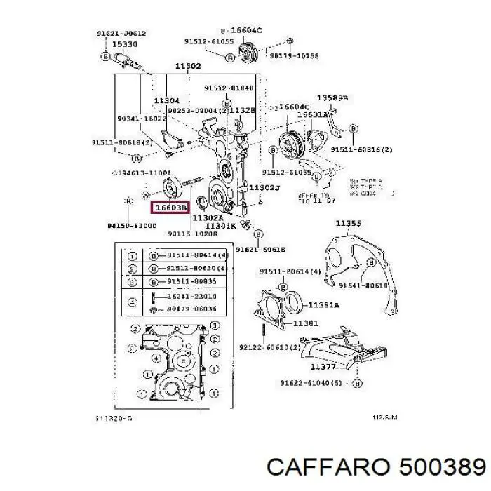 8844052010 Toyota Ролик натяжителя ременя агрегатів