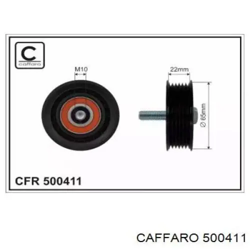 Ролик приводного ременя, паразитний Caffaro 500411 ціна, від 10.13 USD