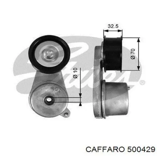 Ролик приводного ременя, паразитний Caffaro 500429 ціна, від 21.79 USD