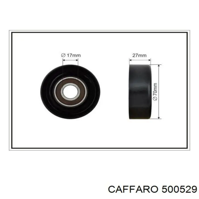 Натягувач приводного ременя 500529 Caffaro