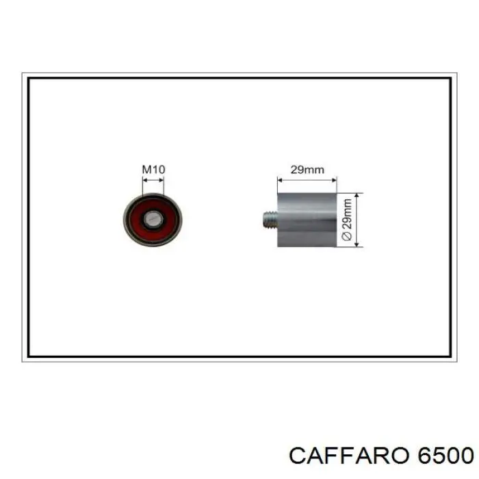 6500 Caffaro ролик ременя грм, паразитний